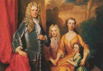 Sir Godfrey Kneller and his family China oil painting art